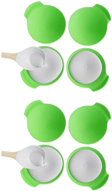 ronakss PREMUIM IDLI LINERS | Green Silicone Idli Molds for Easy, Non-Stick Steaming. Standard Idli Maker(1 Plates , 8 Idlis )