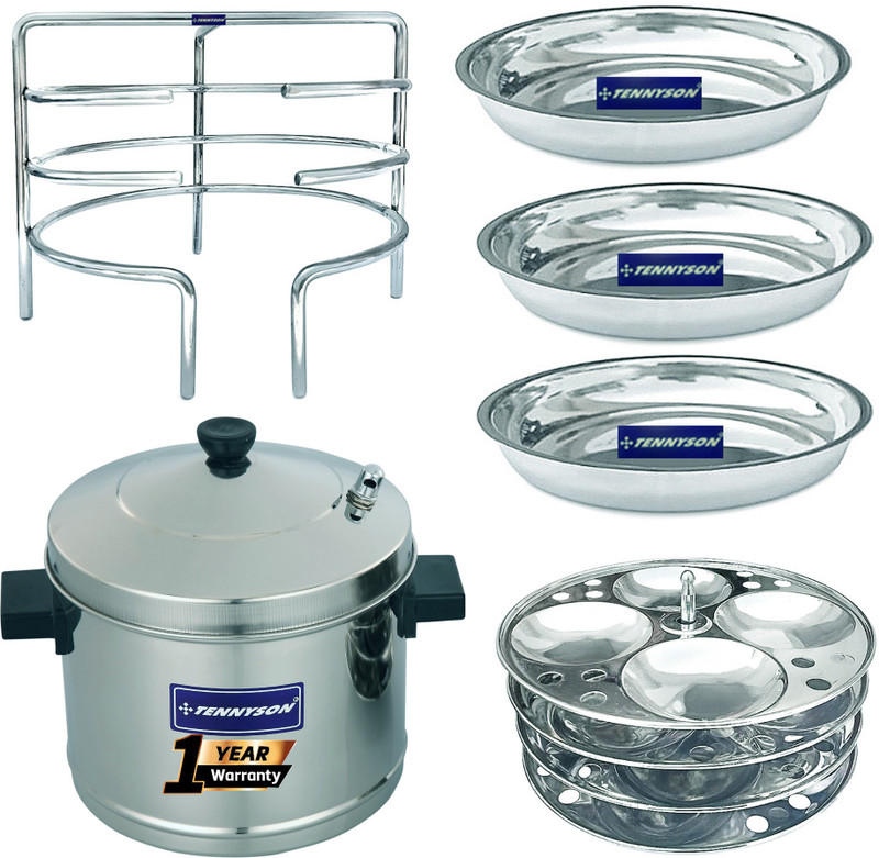 TENNYSON SPECIAL IDLY COOKER 16 BIG IDLIES WITH 3 PLATES DHOKLA STAND Induction & Standard Idli Maker(7 Plates , 16 Idlis )