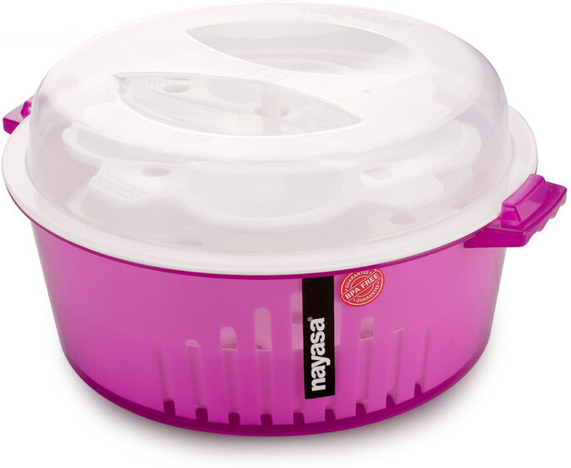 NAYASA Nayasa Microwave Safe 4 in 1 Idli Maker Microwave Idli Maker(3 Plates , 12 Idlis )