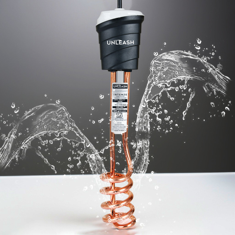 unleash INTENZE 100% Copper Shock proof 1500W Immersion water heater rod For Bathroom 1500 W Immersion Heater Rod(WATER)