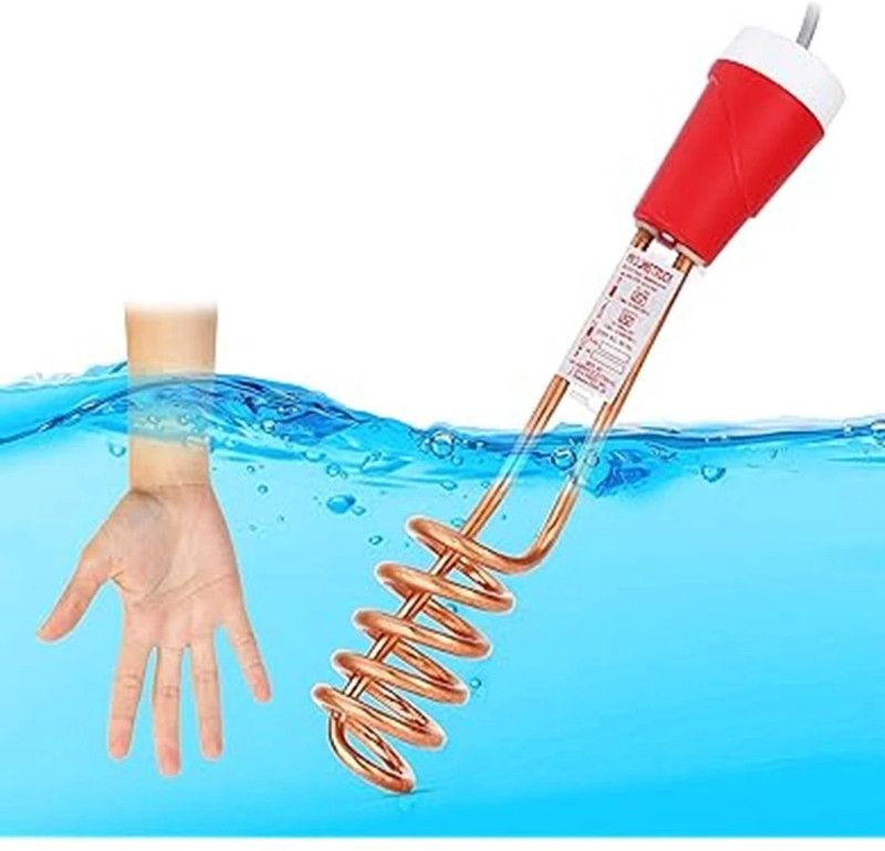 Hybite Immersion Rod Water Heater with Bucket Guard & Copper Coating 1500 W Immersion Heater Rod(Water)
