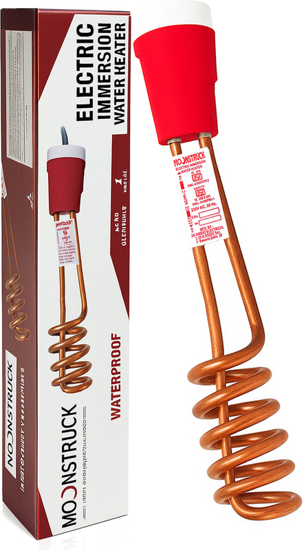 Moonstruck 100% Copper SHOCK PROOF 2000 W Shock Proof Immersion Heater Rod(Water)