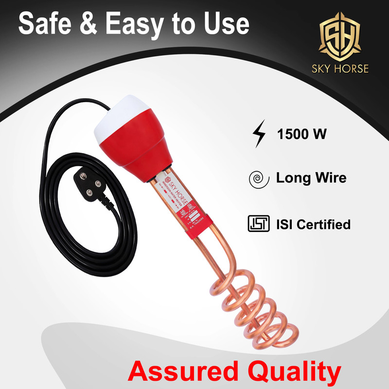 Braxton Shock-Proof & Water-Proof Brass Blue PBB-15 1500 W Shock Proof Immersion Heater Rod(Water)