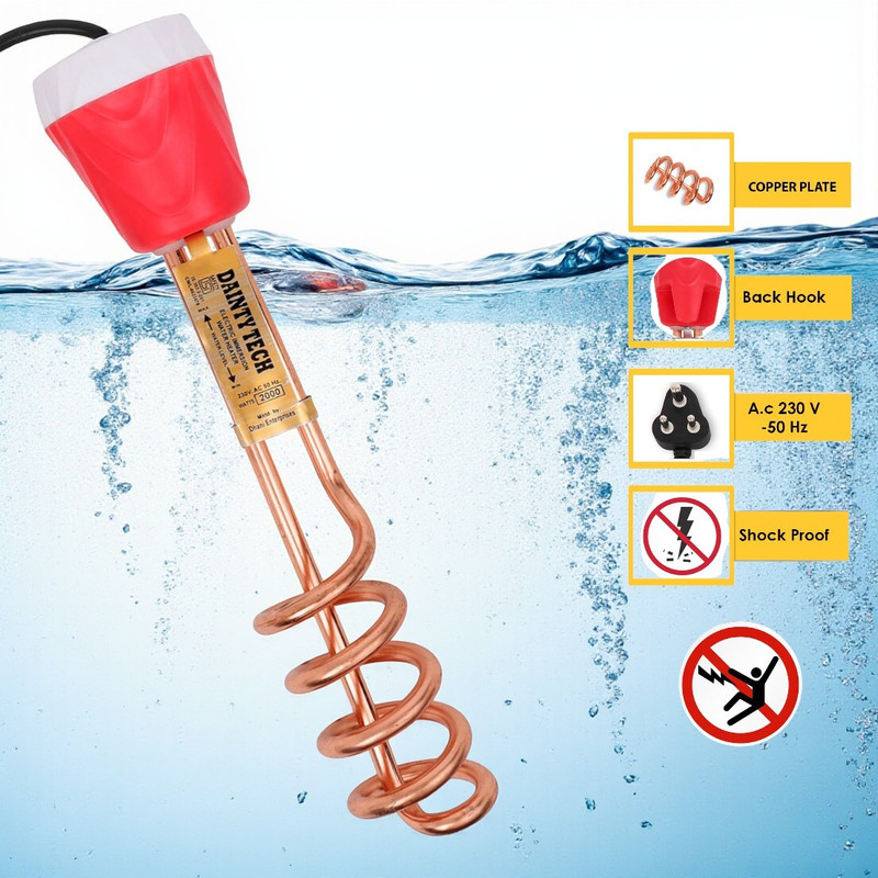 Dainty TECH ShockProof & WaterProof DTW13 2000 W Shock Proof Immersion Heater Rod(Water)