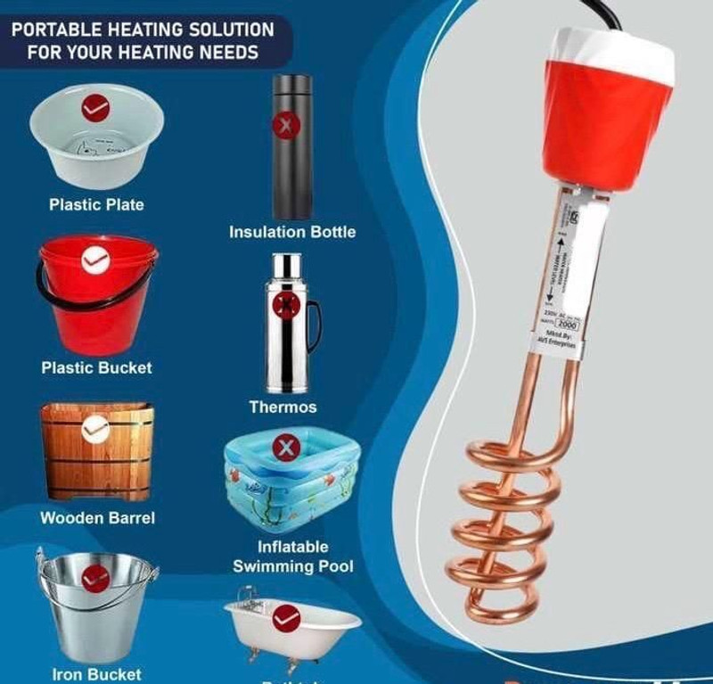 Dark Culture or20 2000 W Shock Proof Immersion Heater Rod(water)