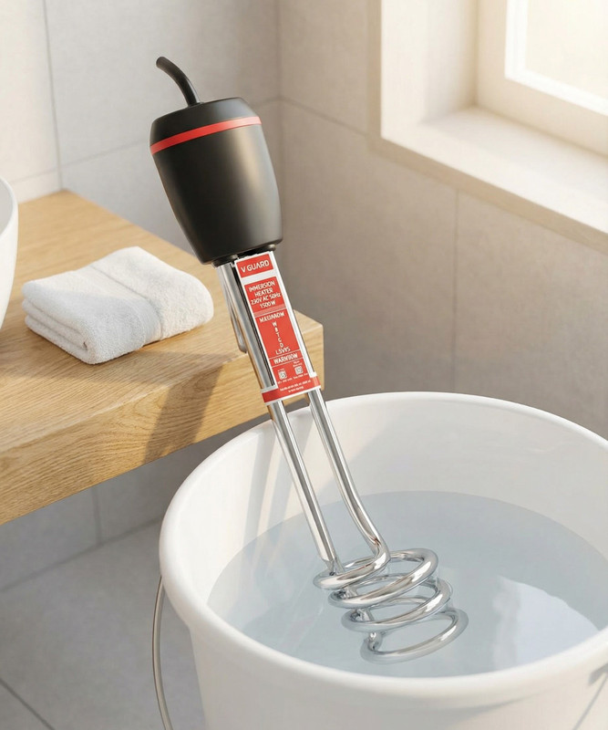 V-Guard VIMH-151 | Shock Proof | Waterlevel Indicator 1500 W Shock Proof Immersion Heater Rod(Water)
