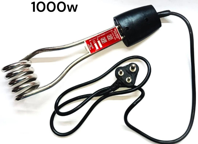 EMMKITZ 1000w Immersion Rod With Waterprof Protection Instant Heating With Bucket Holder 1000 W Shock Proof Immersion Heater Rod(Water)