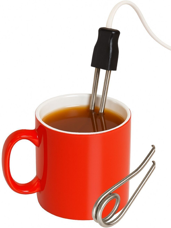Hiru Electric Mini Immersion Rod Water Heater, Small Portable Tea Coffee Milk Soup Mug Cup Heater Warmer 250 W Immersion Heater Rod(Water)
