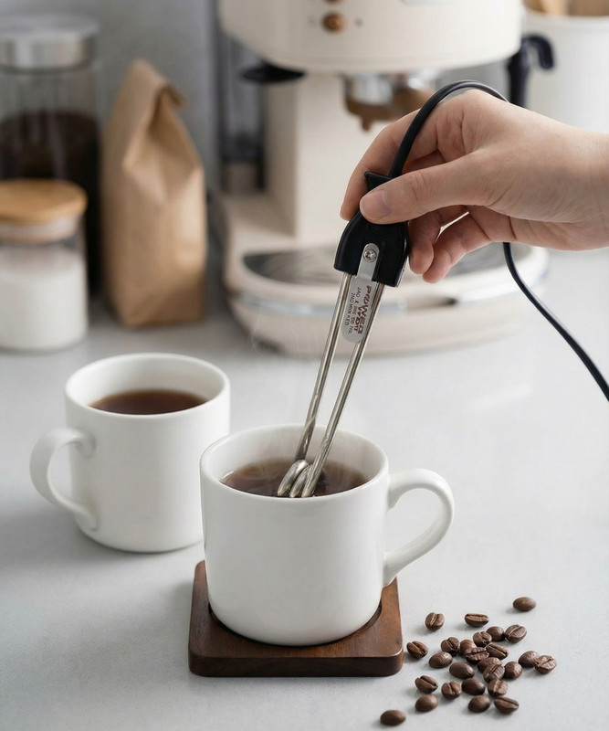 SASR Electric Mini Small Coffee/Tea/Soup/Water/Milk Heater 250 W Immersion Heater Rod(Coffee, Water, Milk)