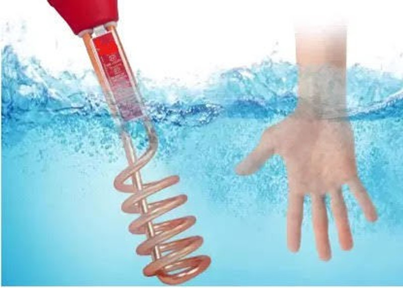 Redbox ISI Shock-Proof & Water-Proof and 100% full Copper with long wire 1500 W Shock Proof Immersion Heater Rod(Water)