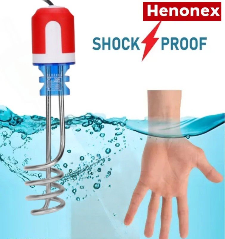 Henonex Fast Heat Electric Immersion Rod – Ideal for Daily Home and Travel Use 1500 W Immersion Heater Rod(Water)