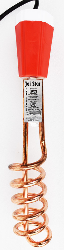 Shopping Store ISI Mark Shock-Proof & Water-Proof Light weight Best Quality, Hot Power Red 1500 W Immersion Heater Rod(Water)