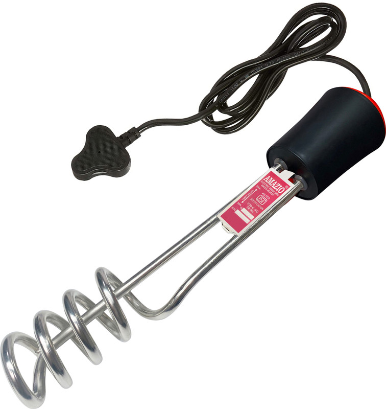 AMAZIO Spiral Immersion Rod- 1500 watt, Fast and Efficient Heat Transfer 1500 W Shock Proof Immersion Heater Rod(Water)