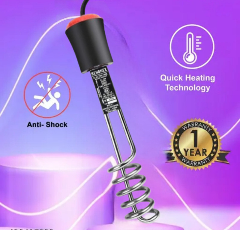 Henonex Electric Water Heater Rod | Sturdy & Long-Lasting Heating Element 1500 W Immersion Heater Rod(Water)