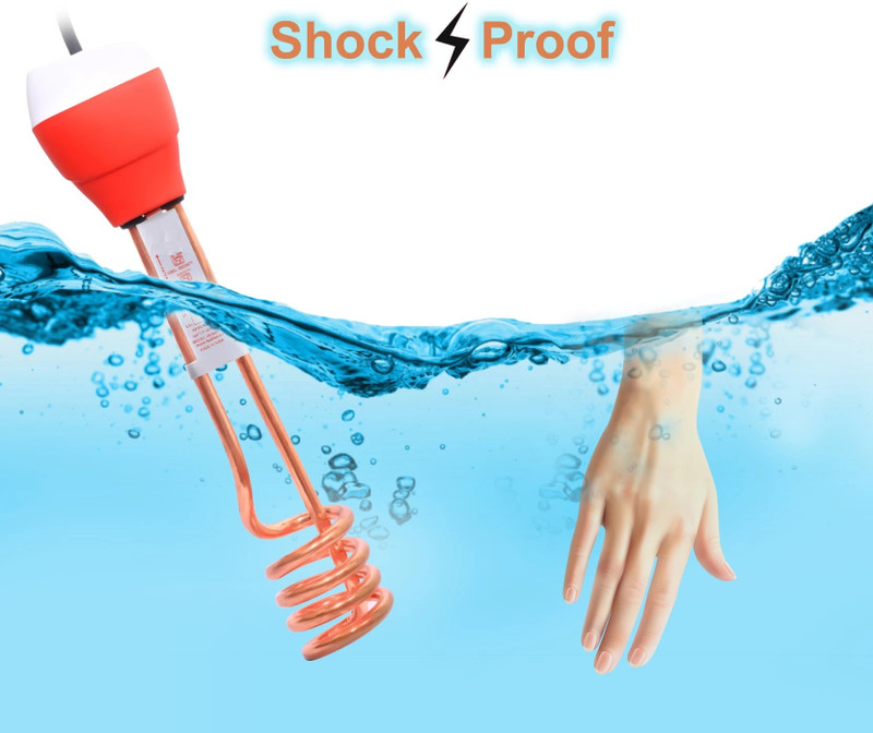 En ligne Water Proof 1500W Immersion Water Heater Rod with Copper Wire ISI Certified 1500 W Shock Proof Immersion Heater Rod(water Proof)