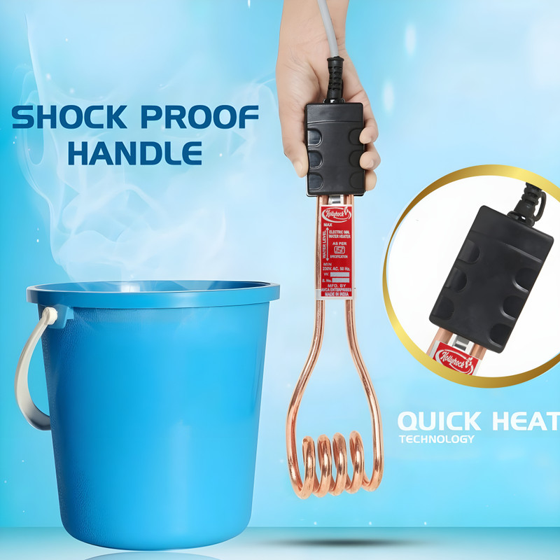 hollyhock Pure Warm Core 1500 W Shock Proof Immersion Heater Rod(Water)