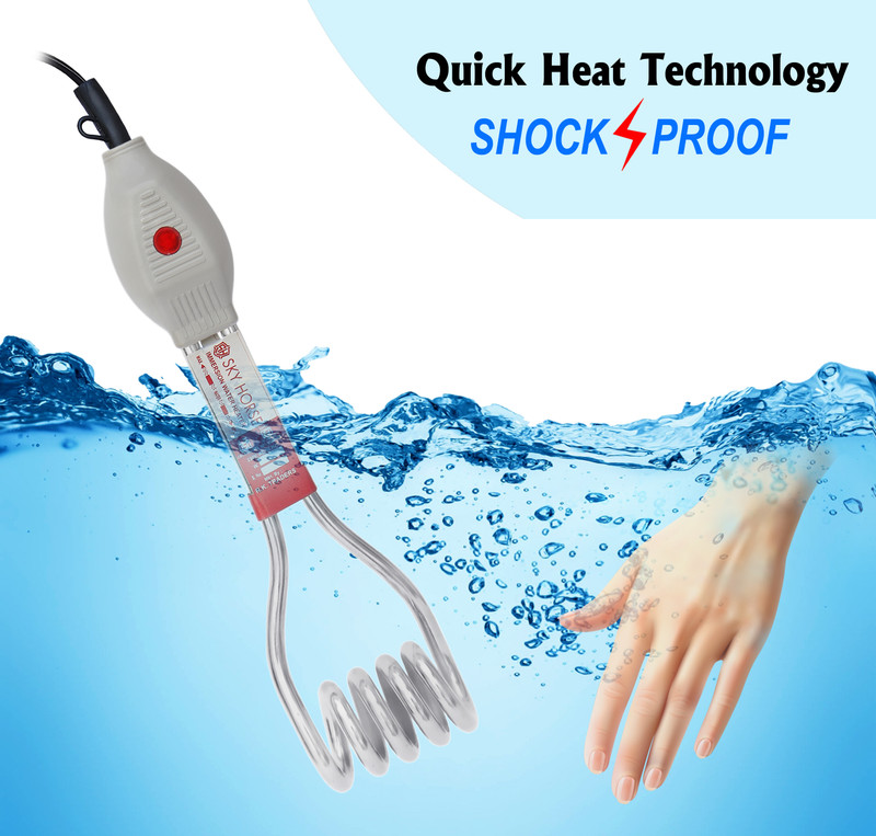 Sky Horse ISI Certified with Power Indicator SH-20-NSGB 2000 W Immersion Heater Rod(Water)