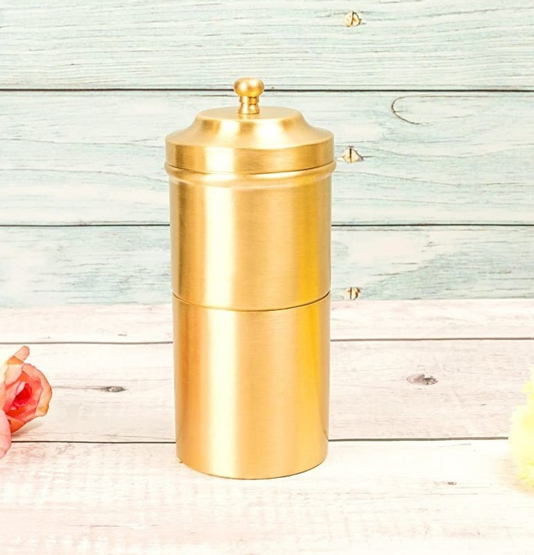 Pappa Premium Brass Filter Coffee Maker | Kumbakonam Degree Coffee Filter for Home Use Indian Coffee Filter(60 ml)