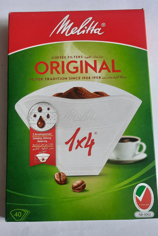 Melitta Coffee Filter Paper 1X4 (40pcs) Indian Coffee Filter(1 ml)