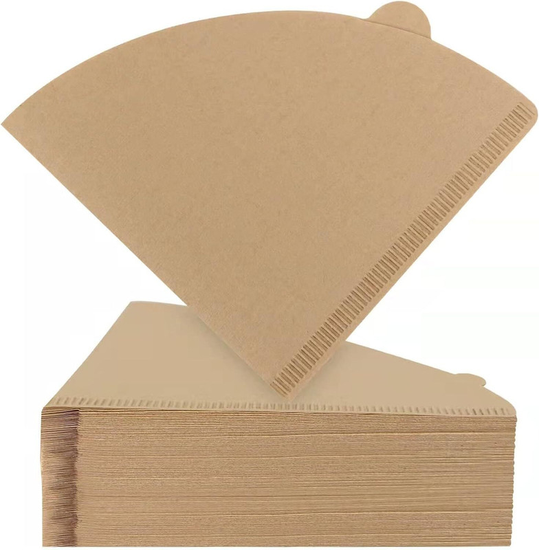 TWYN ENTERPRISE V60 Cone Coffee Filter Paper 100 Pcs – Natural Brown, 1-4 Cups Indian Coffee Filter(250 ml)