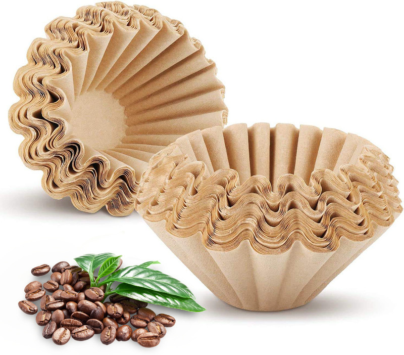 Climberty 100 Counts Basket Coffee Filters Basket-Shaped Coffee Filter Paper for Drip Indian Coffee Filter(150 ml)
