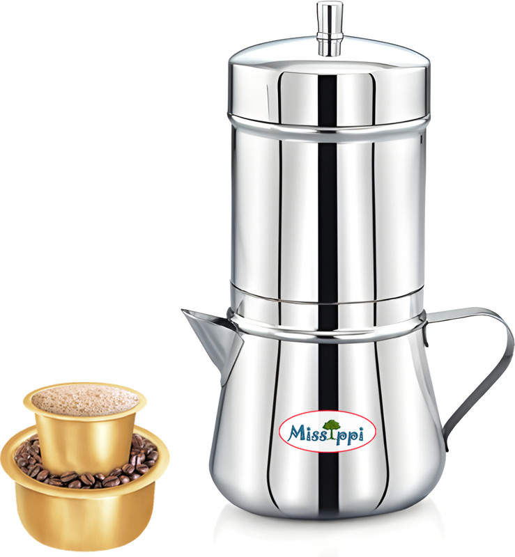 MISSIPPI 250 ml Stainless steel coffee maker 2 in 1 type Indian Coffee Filter(250 ml)