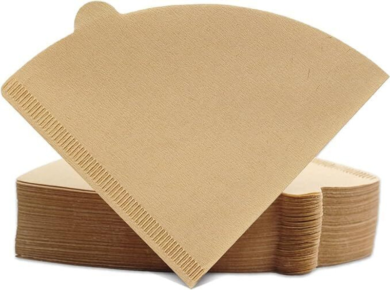 Shreeyogi 100 Pcs Natural Coffee Filters, Size 02 Cone Filters,Disposable Natural Paper Indian Coffee Filter(100 ml)
