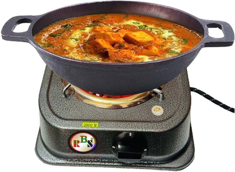 RBS 2000 W Radiant Cooktop Push Button(Multicolor, New Quality ISI MARK 2000Watts Induction Electric Coil Hot Plate Cooktop/ Stove)