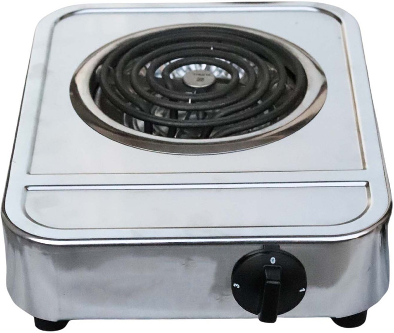 Smuf 2000 W Radiant Cooktop Jog Dial(Silver, 1250W & 2000W Ascone G Coil Hot Plate ISI Marked)
