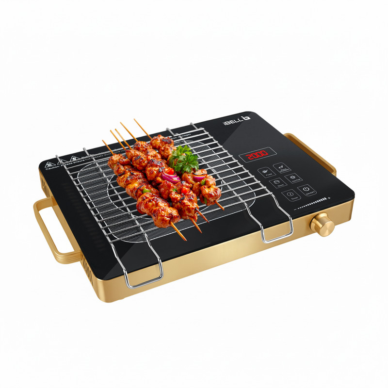iBELL 2000 W Infrared Cooktop Touch Panel(Black, Infrared Cooktop Temp Control, High Energy Efficiency, Pairs with any cookware)