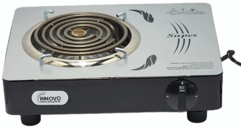 INNOVO TRADERS 2000 W Radiant Cooktop Jog Dial(Black, G-Coil Stylish Electric Cooking Heater For Cooking|Compact Electric Stove)