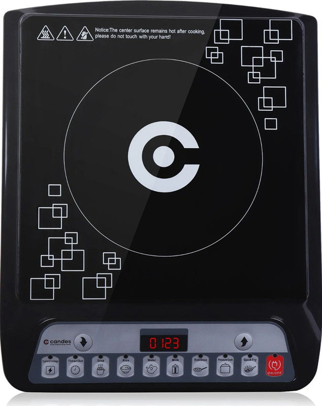 Cookzie 1800 W Induction Cooktop Push Button(Black, MIC1800)