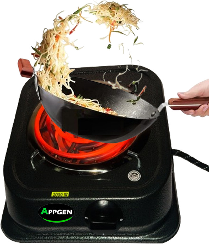 APPGEN 2000 W Induction Cooktop Jog Dial(Black, 2000 Watts Electric Coil Cooking Stove , Electric Cooking Heater)