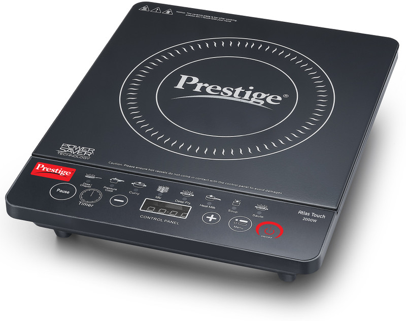 Prestige 2000 W Induction Cooktop Touch Panel(Black, Atlas Touch 2000W)