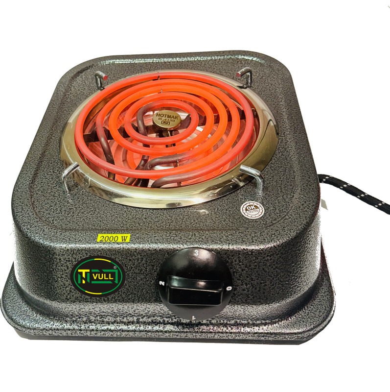 RBS 2000 W Induction Cooktop Push Button(Silver, Induction Cooktop G Coil Hot Plate Cooking Stove Work With All Utensil)