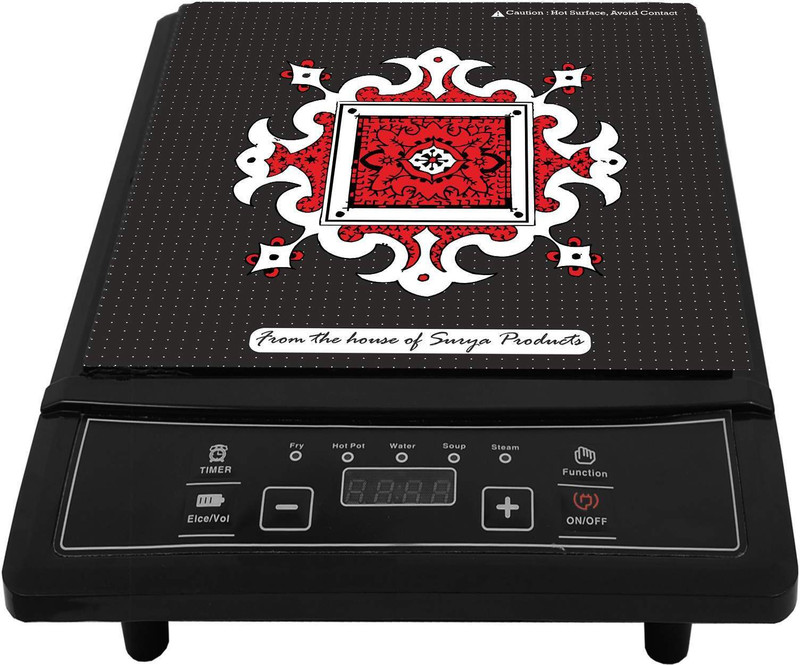Maplin 1500 W Induction Cooktop Push Button(Black, DZ18-IP)