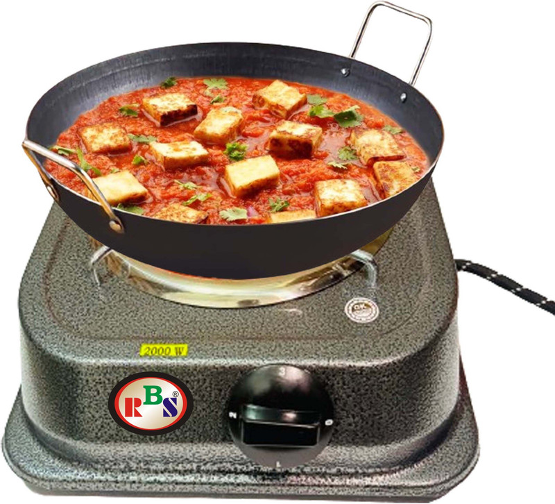 RBS 2000 W Radiant Cooktop Push Button(Black, Grey, Induction Cooktop 2000 Watts ISI Marked Electric Coils Stove Used all Mattel)