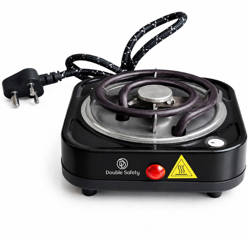 Double Safety 1000 W Infrared Cooktop Jog Dial(Red, Compatible all types of Utensil)