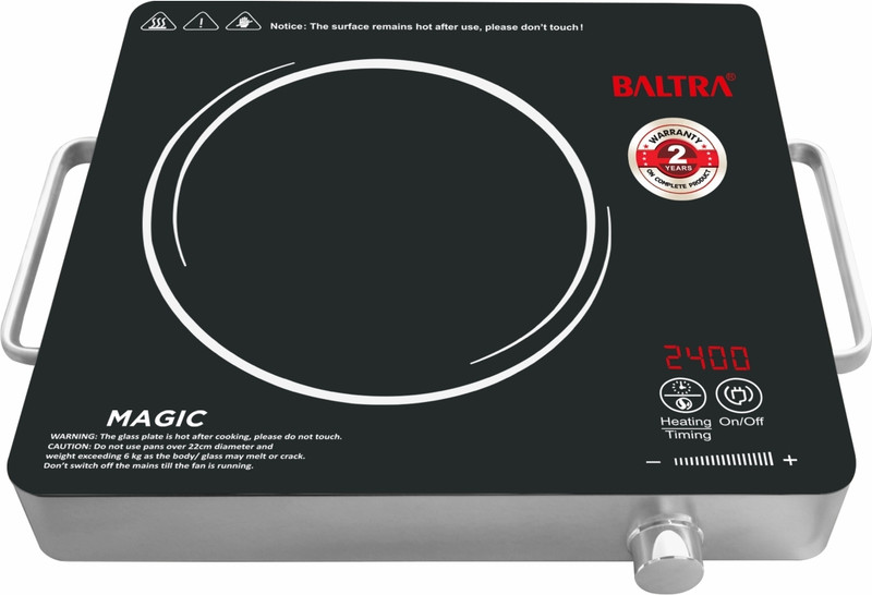Baltra 2400 W Infrared Cooktop Touch Panel, Jog Dial(Black, BIC-162, Magic)