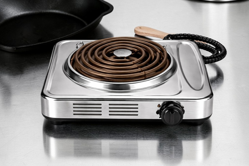 DAKSHWAY 2000 W Induction Cooktop Push Button(Silver, MGT1126)