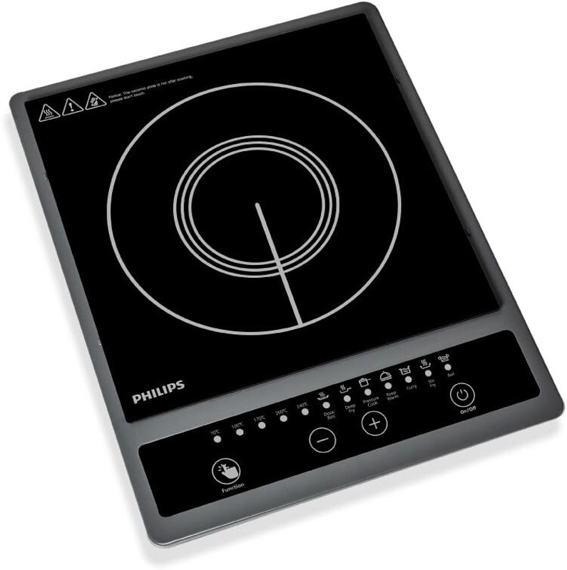 PHILIPS 1300 W Induction Cooktop Push Button(Multicolor, HD4934/00)