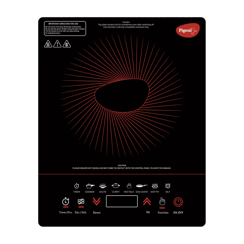 Pigeon 1800 W Induction Cooktop Touch Panel(Black, Acer plus)