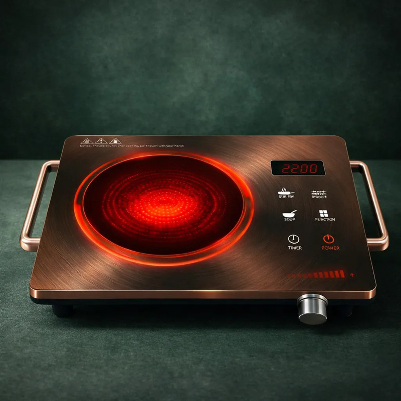 SHA Motherly Love 2200 W Induction Cooktop Touch Panel(Black, cook top 13)