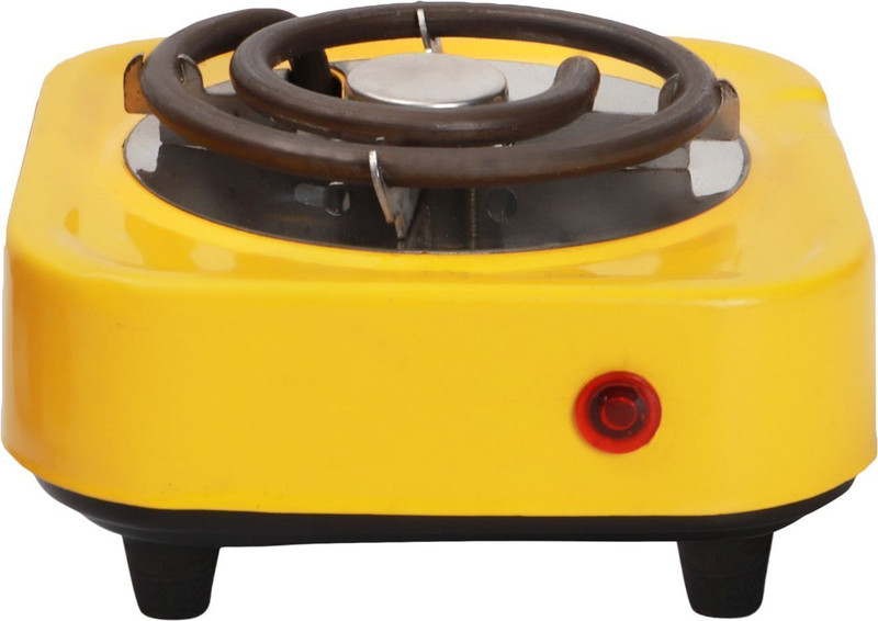 Chefman 500 W Radiant Cooktop Push Button(Yellow, Mini Hot Plate: Ideal for Quick Meals and Limited Spaces)