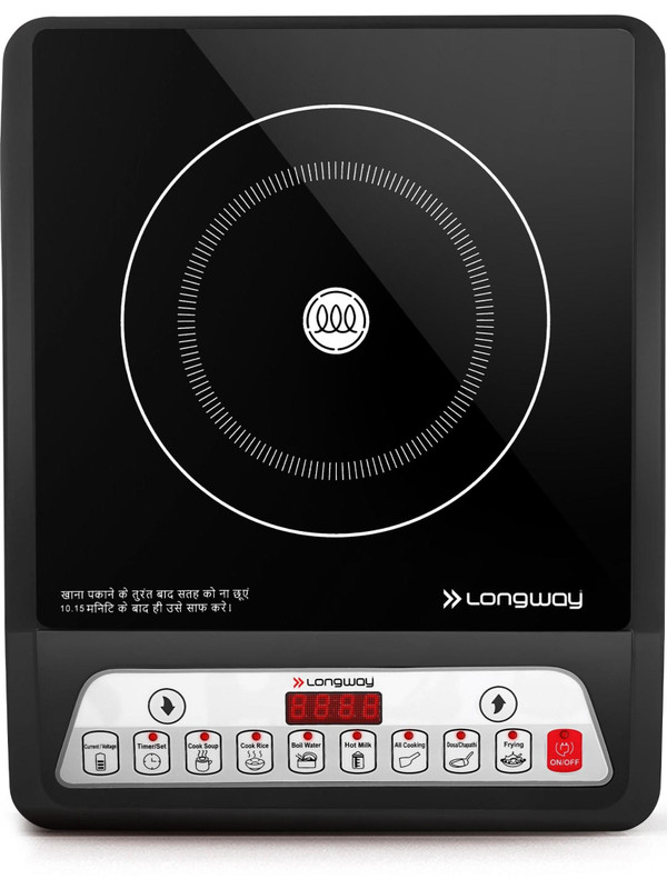 Longway 2000 W Induction Cooktop Push Button(Black, Elite Plus IC 2000 W)