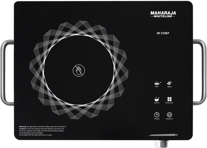 MAHARAJA WHITELINE 2200 W Infrared Cooktop Touch Panel(Black, IR Chef Plus /IFS-002)