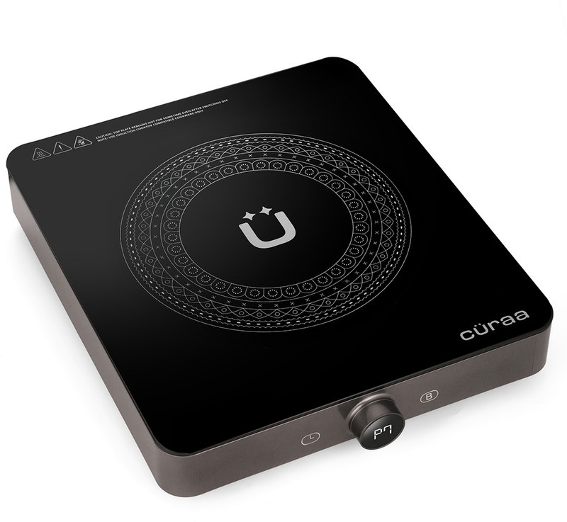 Cüraa 2100 W Induction Cooktop Jog Dial(Black, CUICBL01)