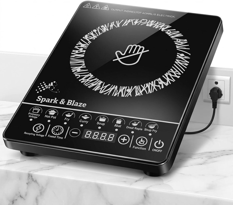 DRUMSTONE 2000 W Induction Cooktop Touch Panel(Multicolor, Induction Cooktop Electric Stove Smart Touch Control Fast Heating Induction)