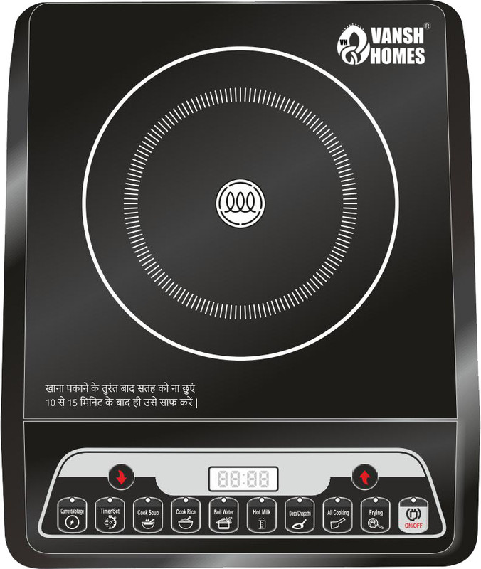 VANSH HOMES 2000 W Induction Cooktop Push Button(Black, VH-IND-2000)
