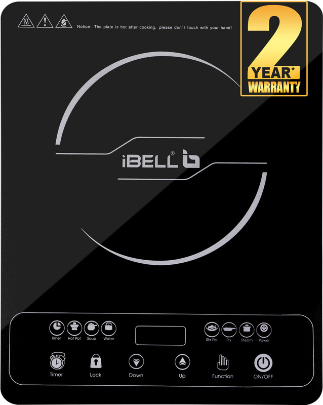 iBELL 2000W Induction Cooktop with Auto Shut Off & Overheat Protection